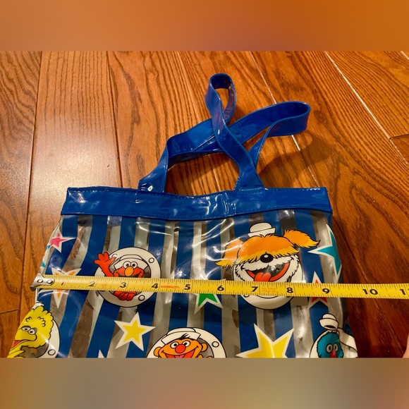 Vintage Sesame Street Plastic Tote Bag with Hook and Loop Closure - Picture 7 of 7